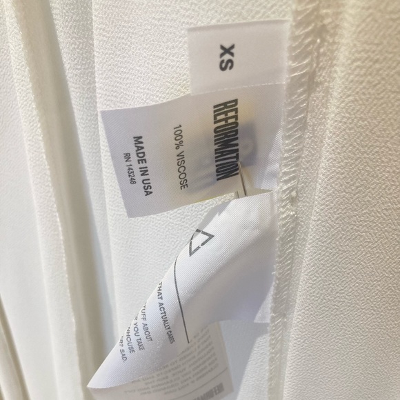 Reformation Thea Dress White XS - Picture 3 of 4